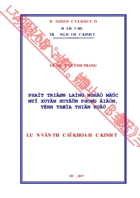Luận văn phát triển làng nghề mộc mỹ xuyên huyện phong điền tỉnh thừa thiên huế min