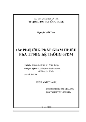 Luận văn các phương pháp giảm nhiễu pha trong hệ thống ofdm