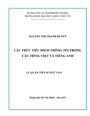 Cấu trúc tiêu điểm thông tin trong câu tiếng việt và tiếng anh