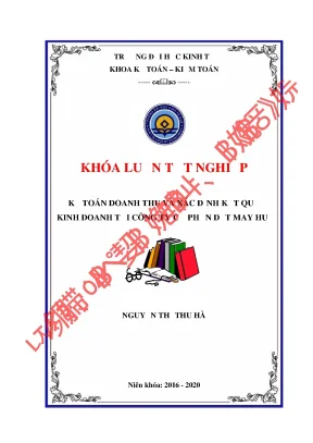 Luận văn kế toán doanh thu và xác định kết quả kinh doanh tại công ty cổ phần dệt may huế