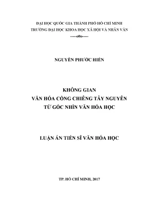 Không gian văn hóa cồng chiêng tây nguyên từ góc nhìn văn hóa học