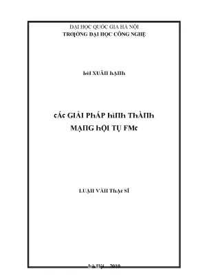 Luận văn các giải pháp hình thành mạng hội tụ fmc