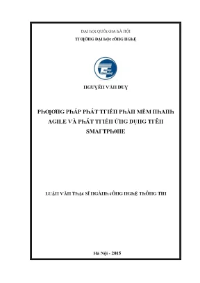 Luận văn phương pháp phát triển phần mềm nhanh agile và phát triển ứng dụng trên smartphone