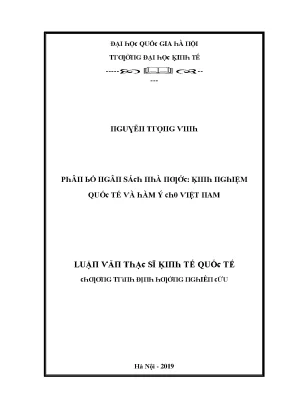 Luận văn phân bổ ngân sách nhà nước
