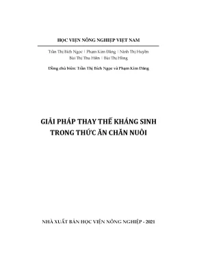 Giải pháp thay thế kháng sinh trong thức ăn chăn nuôi