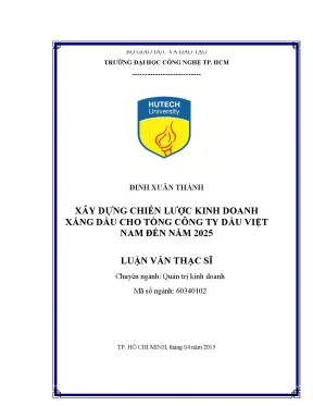 Xây dựng chiến lược kinh doanh xăng dầu