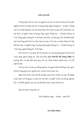 Luận văn mô phỏng ba chiều và ứng dụng trong y học