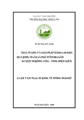 Luận văn thực trạng và giải pháp nâng cao hiệu quả kinh tế cây cà phê trên địa bàn huyện mường ảng tỉnh điện biên