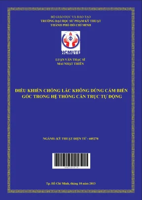 Điều khiển chống lắc không dùng cảm biến góc trong hệ thống cần trục tự động