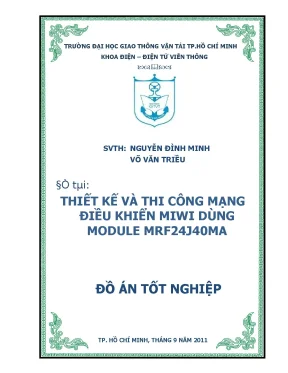 Thiết kế và thi công mạng điều khiển miwi dùng module mrf24j40ma