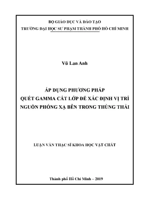 Luận văn áp dụng phương pháp quét gamma cắt lớp để xác định vị trí nguồn phóng xạ bên trong thùng thải