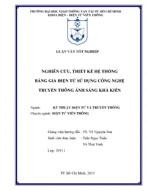 Nghiên cứu thiết kế hệ thống bảng giá điện tử sử dụng công nghệ truyền thông ánh sáng khả kiến