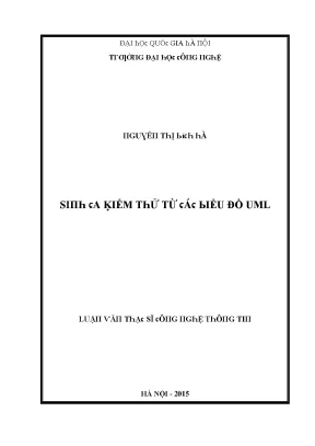 Luận văn sinh ca kiểm thử từ các biểu đồ uml