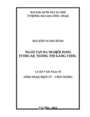 Luận văn phân tập đa người dùng trong hệ thông tin băng rộng