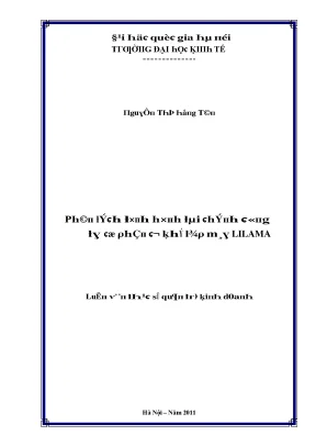 Luận văn phân tích tình hình tài chính công ty cổ phần cơ khí lắp máy lilama