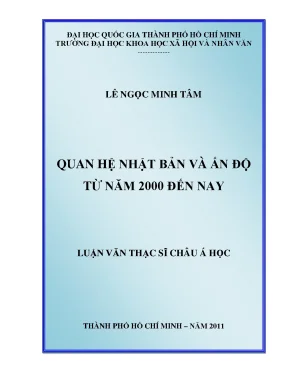 Quan hệ nhật bản và ấn độ từ năm 2000 đến nay