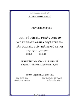 Luận văn quản lý vốn đầu tư xây dựng cơ bản từ ngân sách nhà nước trên địa bàn quận cầu giấy thành phố hà nội