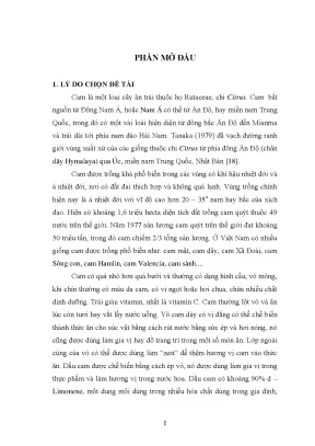 Chuyển hóa sinh lý hóa sinh theo tuổi phát triển của quả cam citrus sinensis linn osbeck sông con trồng tại yên định thanh hóa