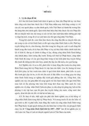 Luận văn công nhân bình định thời kỳ 1897 1945