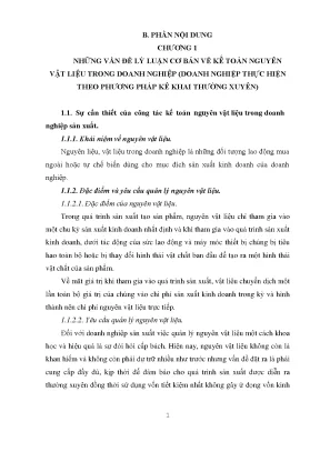 Thực trạng và một số giải pháp hoàn thiện kế toán nguyên vật liệu tại công ty cổ phần thiết bị giáo dục hồng đức