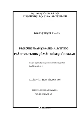 Luận văn thạc sĩ phương pháp khoảng cách trong phân tích thống kê mẫu điểm không gian vnu lvts08w