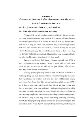 Luận văn nâng cao hiệu quả tài chính dịch vụ phi tín dụng tại ngân hàng tmcp công thương việt nam chi nhánh bình phước