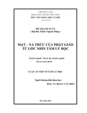Mạt na thức của phật giáo từ góc nhìn tâm lý học