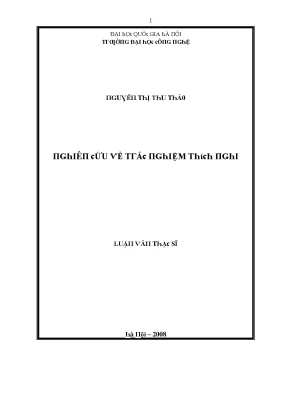 Luận văn nghiên cứu về trắc nghiệm thích nghi