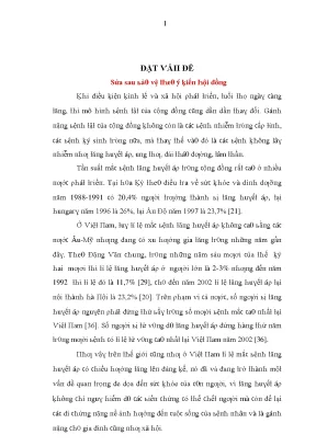 Luận văn đánh giá kết quả điều trị bằng rosuvastatin trên bệnh nhân tăng huyết áp nguyên phát