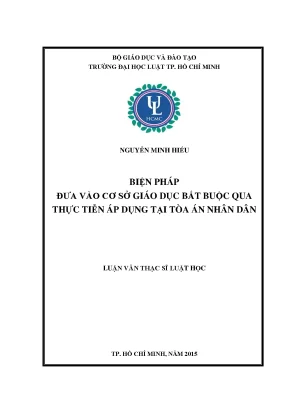 Biện pháp đưa vào cơ sở giáo dục bắt buộc qua thực tiễn áp dụng tại tòa án nhân dân