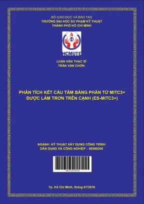 Phân tích kết cấu tấm bằng phân tử mitc3 được làm trơn trên cạnh es mitc3