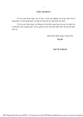 Luận văn tình hình dịch cúm gia cầm trên địa bàn tỉnh bình định giai đoạn 2011 2015 và đáp ứng miễn dịch sau tiêm phòng vaccine h5n1