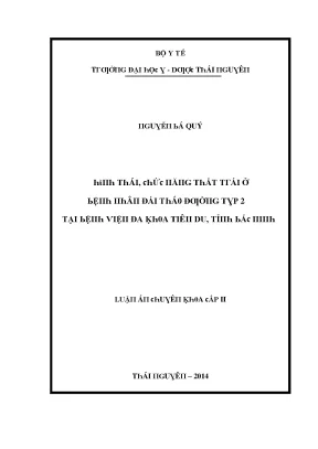 Luận văn hình thái chức năng thất trái ở bệnh nhân đái tháo đường typ 2 tại bệnh viện đa khoa tiên du tỉnh bắc ninh