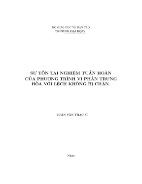Sự tồn tại nghiệm tuần hoàn của phương trình vi phân trung hòa với lệch không bị chặn