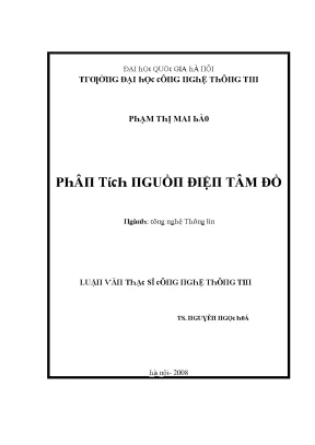 Luận văn phân tích nguồn điện phát sinh điện tâm đồ