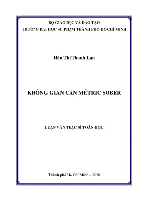 Luận văn không gian cận mêtric sober
