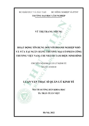 Hoạt động tín dụng đối với doanh nghiệp nhỏ và vừa tại ngân hàng thương mại cổ phần công thương việt nam chi nhánh tam điệp ninh bình