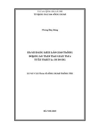 Luận văn nhận dạng biển báo giao thông đường bộ theo thời gian thực trên thiết bị di động