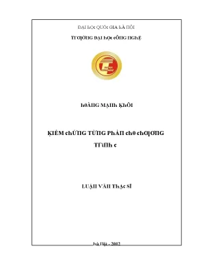 Luận văn kiểm chứng từng phần cho chương trình c