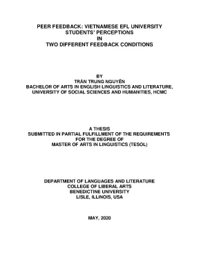 Peer feedback vietnamese efl university students perceptions in two different feedback conditions