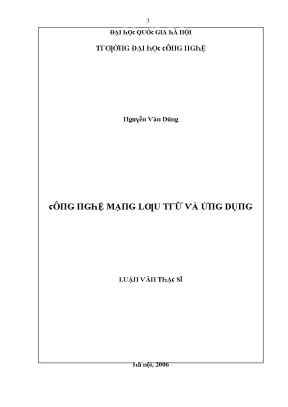 Luận văn công nghệ mạng lưu trữ và ứng dụng
