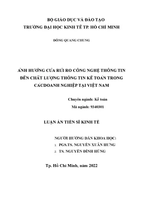 Anh huong cua rui ro cong nghe thong tin den chat luong thong tin ke toan trong cac doanh nghiep tai viet nam 1008