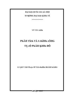Luận văn phân tích tài chính công ty cổ phần kinh đô