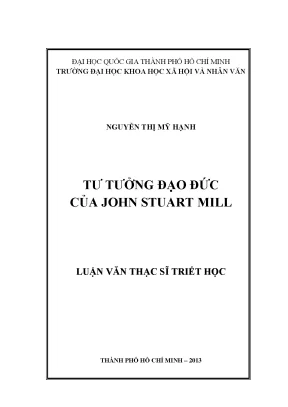 Tư tưởng đạo đức của john stuart mill