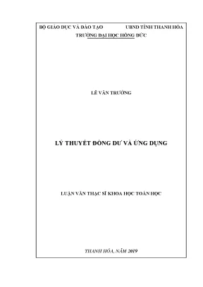 Lý thuyết đồng dư và ứng dụng