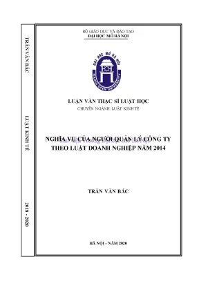 Nghĩa vụ của người quản lý công ty theo luật doanh nghiệp năm 2014