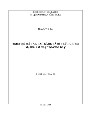 Luận văn thiết kế chế tạo vận hành và đo thử nghiệm mạng cảm nhận không dây