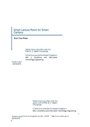 Luận văn smart lecture room for smart campus building automation system