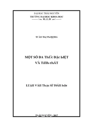 Luận văn một số đa thức đặc biệt và tính chất