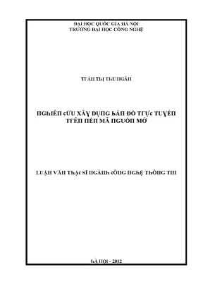 Luận văn nghiên cứu xây dựng bản đồ trực tuyến trên nền mã nguồn mở